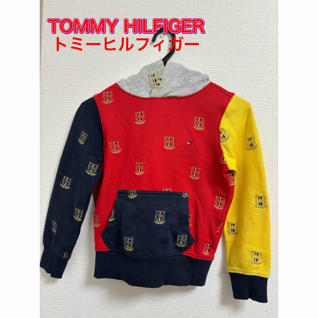 TOMMY HILFIGER(トミーヒルフィガー)のトミーヒルフィガー　キッズ　パーカー　トップス　長袖　128  キッズ/ベビー/マタニティのキッズ服男の子用(90cm~)(その他)の商品写真