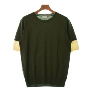 ドリスヴァンノッテン(DRIES VAN NOTEN)のDRIES VAN NOTEN ニット・セーター M カーキxベージュ 【古着】【中古】(ニット/セーター)