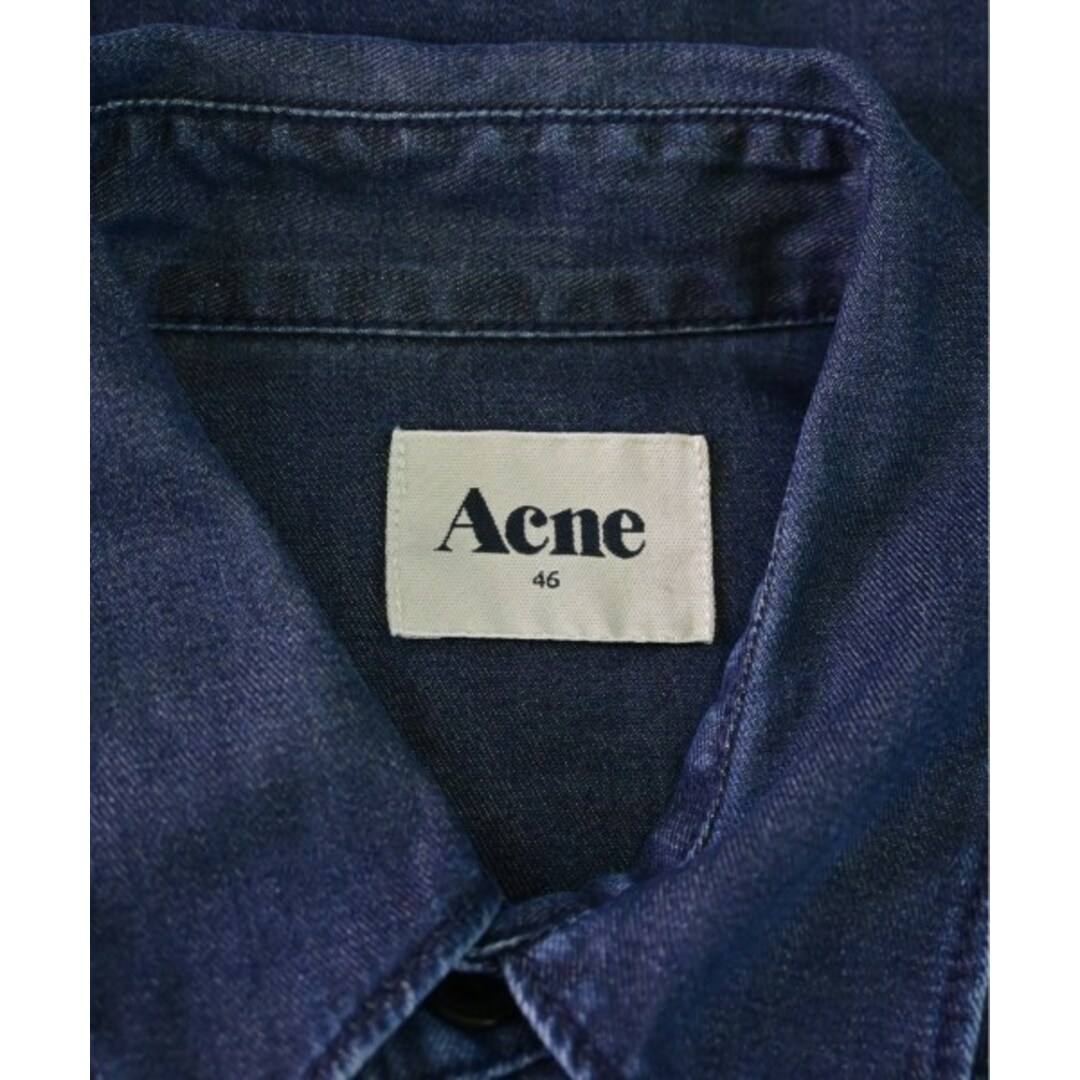 ACNE(アクネ)のAcne アクネ カジュアルシャツ 46(M位) インディゴ(デニム) 【古着】【中古】 メンズのトップス(シャツ)の商品写真