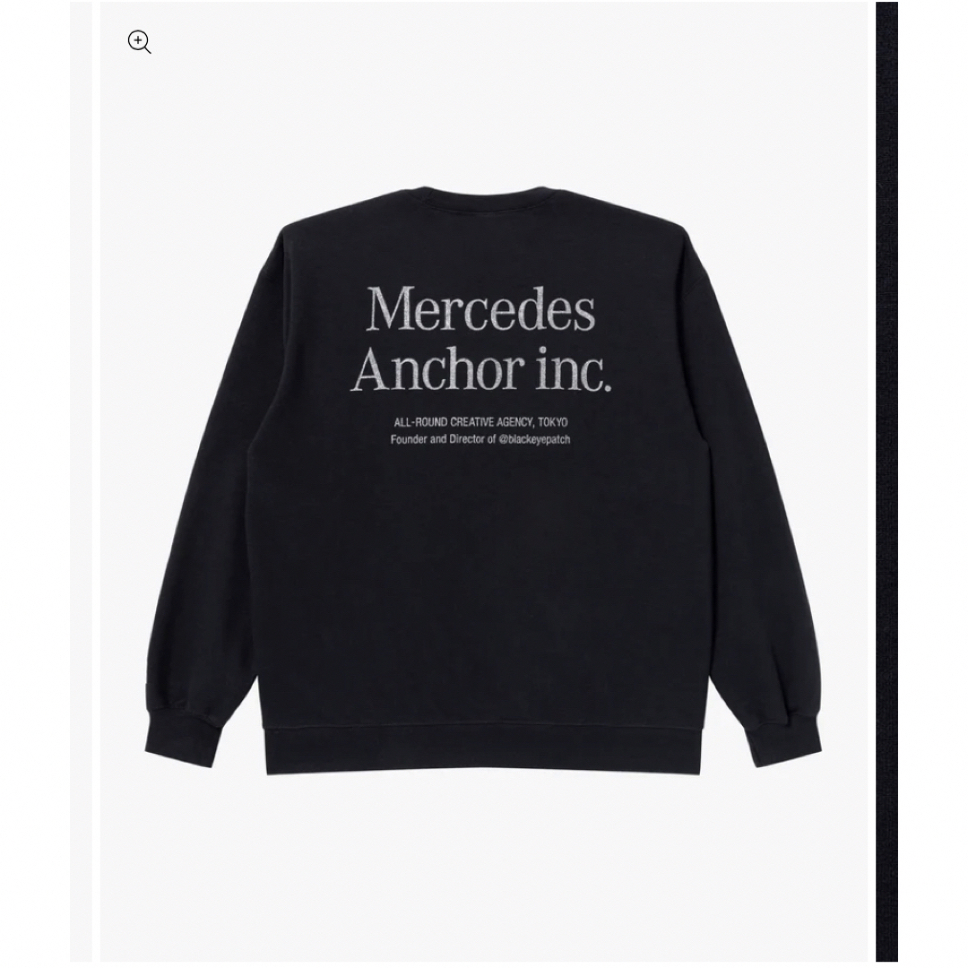 1LDK SELECT(ワンエルディーケーセレクト)のMercedes Anchor Inc. Crew Sweat 黒M メルセデス メンズのトップス(スウェット)の商品写真