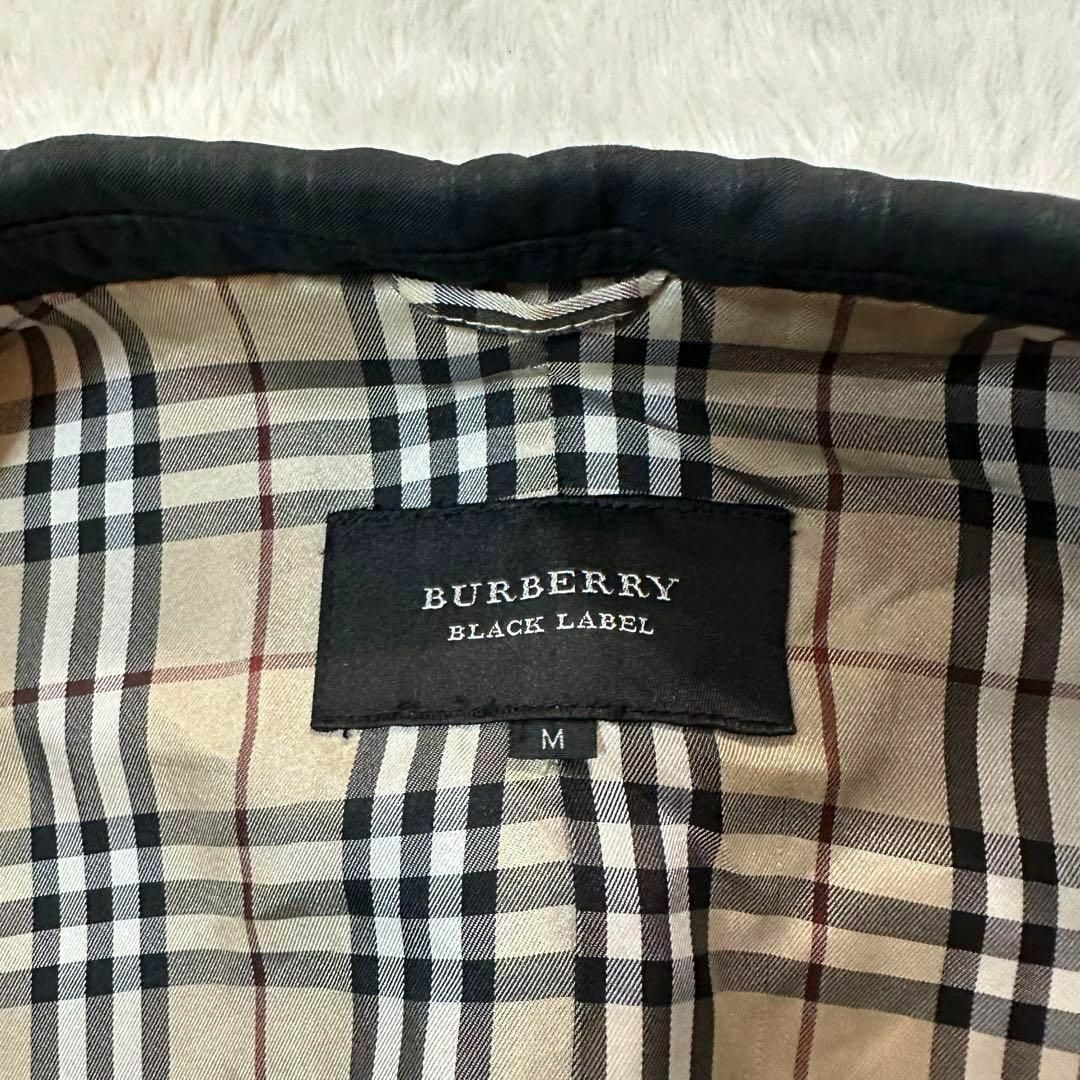 BURBERRY BLACK LABEL(バーバリーブラックレーベル)のバーバリーブラックレーベル✨ジャケット ノヴァチェック 3B ブラック Mサイズ メンズのジャケット/アウター(テーラードジャケット)の商品写真