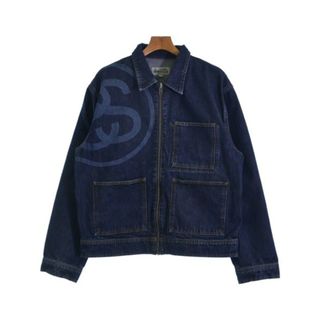 ステューシー(STUSSY)のSTUSSY ステューシー デニムジャケット L インディゴ(デニム) 【古着】【中古】(Gジャン/デニムジャケット)