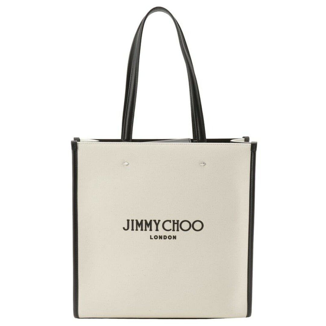 JIMMY CHOO(ジミーチュウ)のジミーチュウ N/S TOTE M CZM NATURAL BLACK レディースのバッグ(トートバッグ)の商品写真