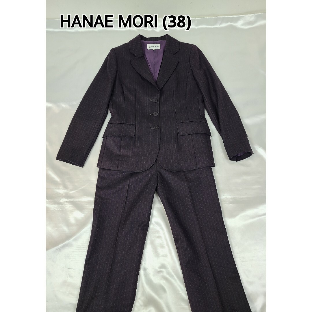 HANAE MORI(ハナエモリ)の美品 HANAE MORI ハナエモリ　パンツスーツ レディースのフォーマル/ドレス(スーツ)の商品写真