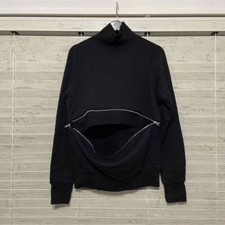 ヨウジヤマモト(Yohji Yamamoto)のY's Yohji yamamoto ジップデザインプルオーバー(トレーナー/スウェット)