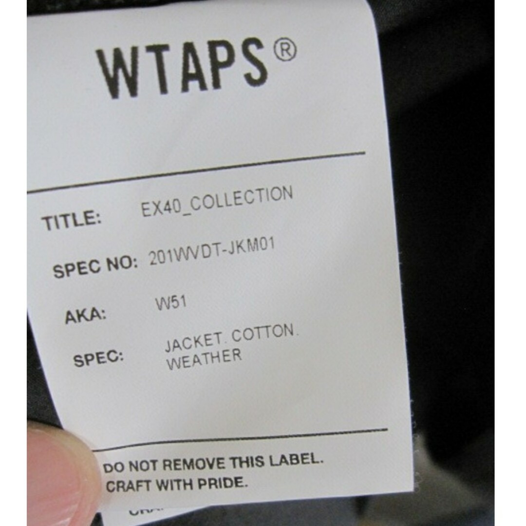20SS WTAPS W51 JACKET COTTON WEATHER 20SS WTAPS W51 JACKET COTTON WEATHER