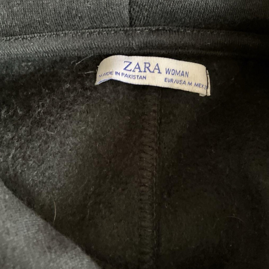 ZARA(ザラ)の【美品】ZARA⭐︎裏起毛パーカー　ブラック レディースのトップス(パーカー)の商品写真