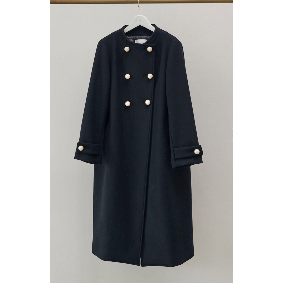 CHACOTT(チャコット)のSTINA スティナ　Pearl button coat レディースのジャケット/アウター(ロングコート)の商品写真