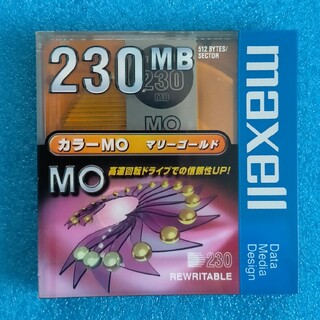 マクセル(maxell)の【新品・MOディスク 230MB】maxell 3.5インチ1枚 ケース入り(その他)