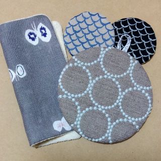 ミナペルホネン(mina perhonen)のやまさん様専用。8点　ハンドメイド　 ミナペルホネン　リバティプリント(キッチン小物)