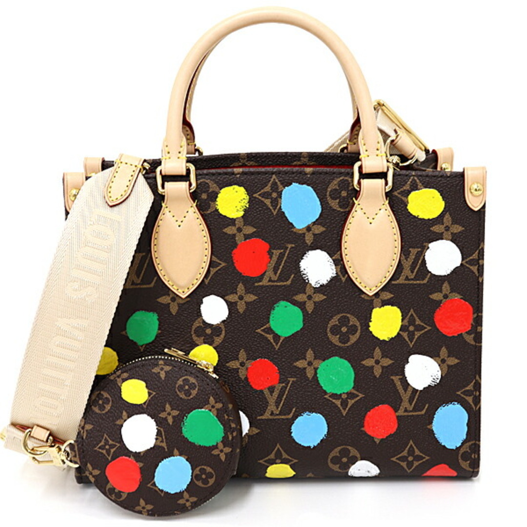 LOUIS VUITTON(ルイヴィトン)のルイヴィトン LOUIS VUITTON LV×YK オンザゴーPM モノグラム ドット 草間彌生 2WAY バッグ M46380 マルチカラー 未使用品 レディースのバッグ(その他)の商品写真