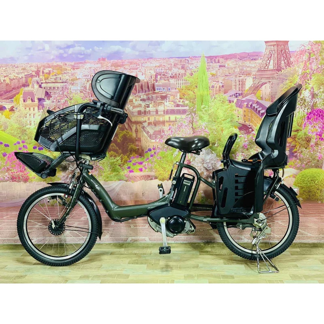 5883子供乗せ電動アシスト自転車ヤマハ3人乗り対応20インチ - 自転車本体 5883子供乗せ電動アシスト自転車ヤマハ3人乗り対応20インチ - 自転車本体