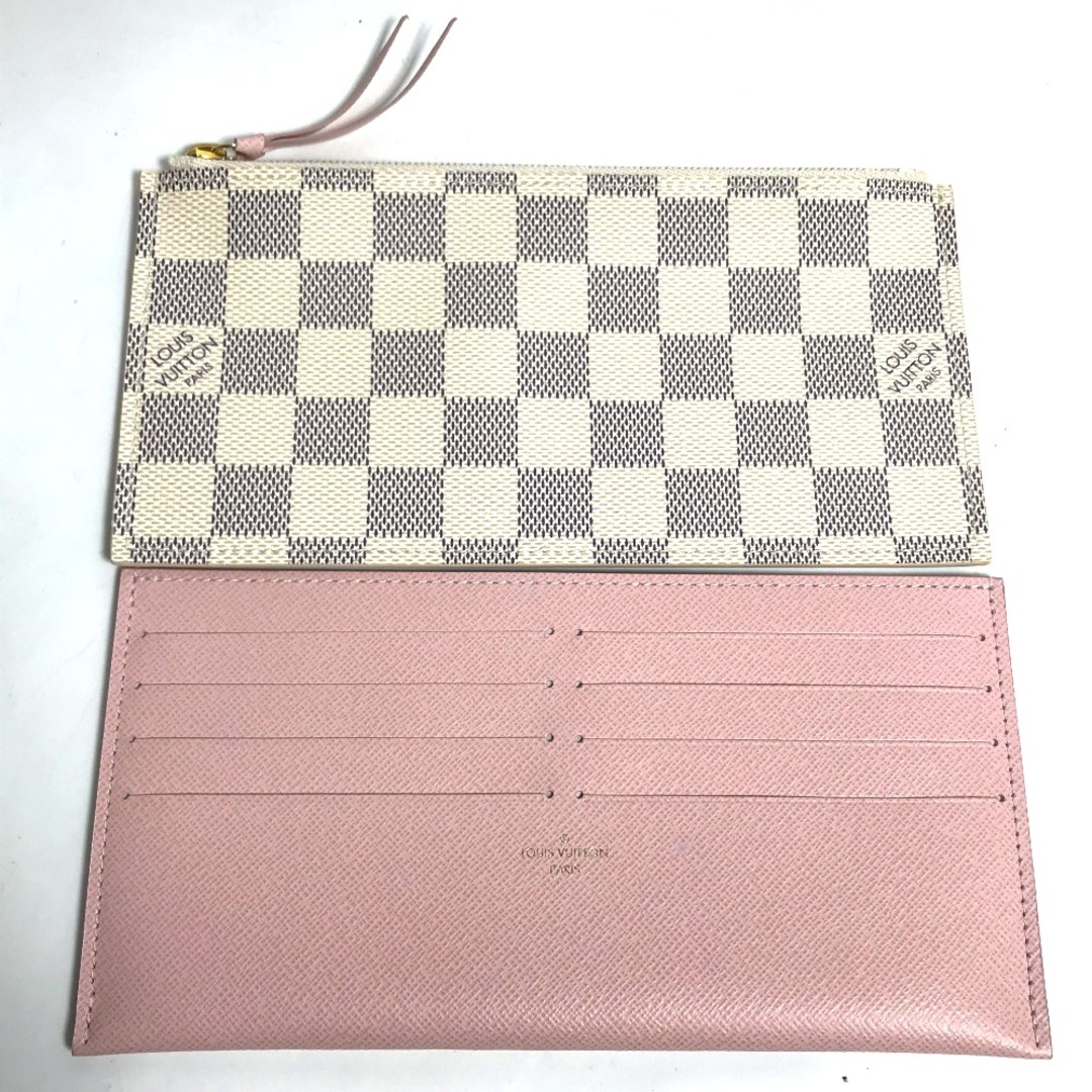 レディースルイヴィトン LOUIS VUITTON ポシェット・フェリシー N63106 ダミエ アズール 付属のカードケース&コインケースのみ コインケース ダミエアズールキャンバス ローズバレリーヌ ホワイト 未使用