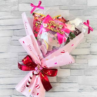 クリスマスお菓子　お菓子ブーケ　ユニコーン　クリスマス　プレゼント(菓子/デザート)