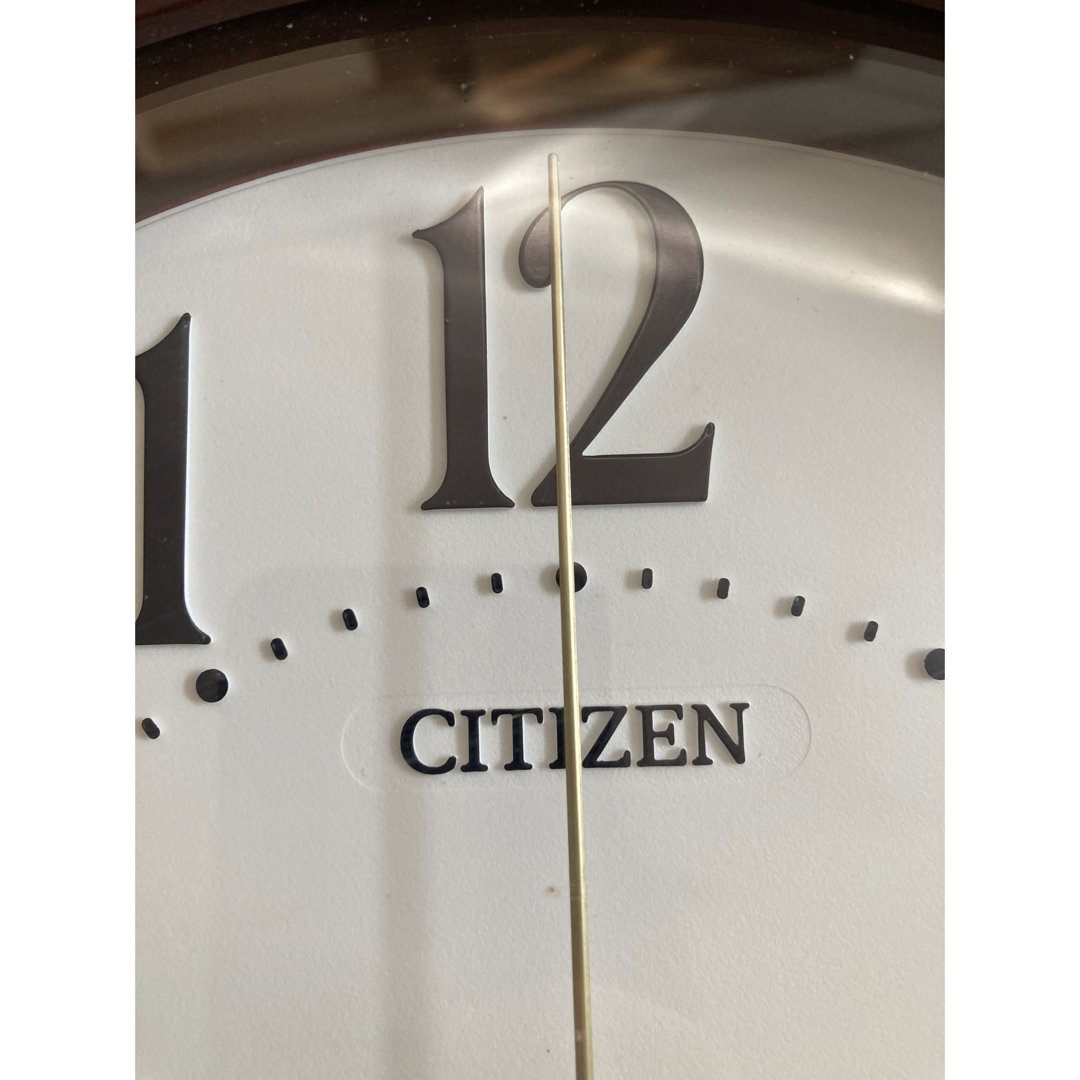 CITIZEN(シチズン)の美品‼︎ シチズン　電波時計　掛け時計　木製　大きい数字　大きい字 インテリア/住まい/日用品のインテリア小物(掛時計/柱時計)の商品写真