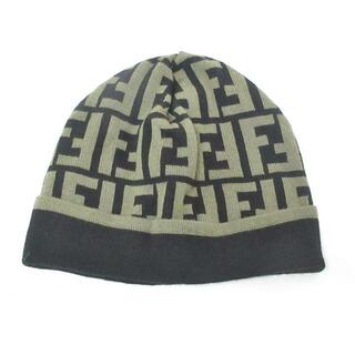 FENDI - フェンディ ニット帽美品 - 黒×ブラウンの通販｜ラクマ
