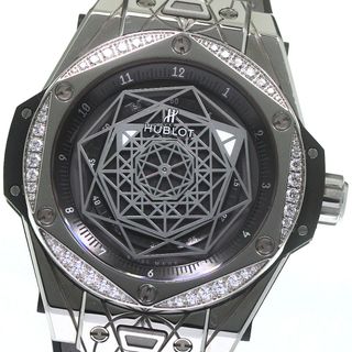 ウブロ(HUBLOT)のウブロ HUBLOT 465.SS.7047.VR.1204.MXM20 ビッグバン ワンクリック サンブルー スチール グレー ダイヤモンド メンズ 箱付き_782283(腕時計(アナログ))