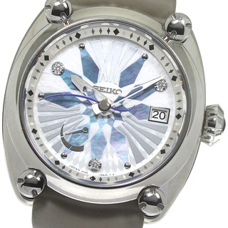 セイコー(SEIKO)のセイコー SEIKO SBLA097/5R65-0AL0 ガランテ 3Pダイヤ パワーリザーブ スプリングドライブ メンズ 良品 内箱・保証書付き_790078(腕時計(アナログ))