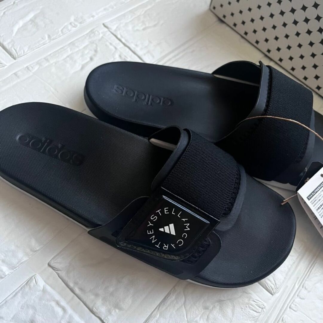 adidas by Stella McCartney(アディダスバイステラマッカートニー)のアディダス バイ ステラマッカートニー★ 人気 SLIDES サンダル ブラック レディースの靴/シューズ(サンダル)の商品写真