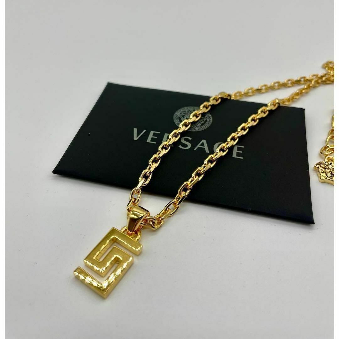 VERSACE(ヴェルサーチ)の★新品未使用★VERSACE グリーク ネックレス ゴールド ヴェルサーチ メンズのアクセサリー(ネックレス)の商品写真