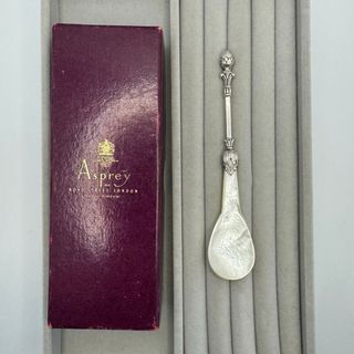 希少　Asprey アスプレイ　キャビアスプーン　マザーオブパール