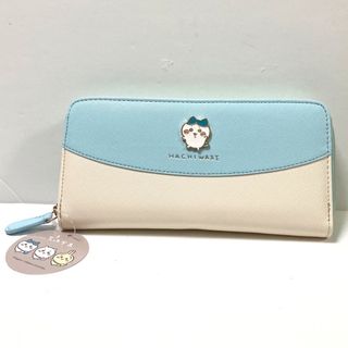 チイカワ(ちいかわ)のちいかわ　ハチワレ　バッジラウンド長財布　ファスナー　サイフ(財布)