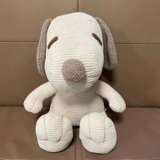 スヌーピー(SNOOPY)のスヌーピー　SNOOPY  ぬいぐるみ　コーデュロイ　大きめ　モカ(ぬいぐるみ)