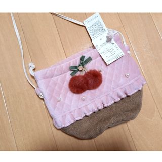 petit main - 新品タグ付き◆ プティマイン ◆ さくらんぼの可愛いポシェット