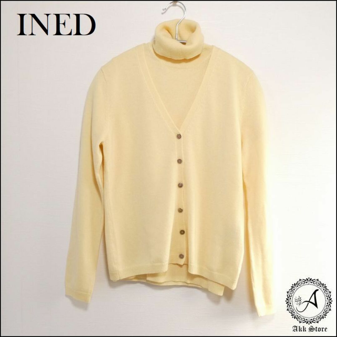 INED(イネド)の訳あり INED レディース トップス カシミヤ アンサンブル ニット M レディースのトップス(アンサンブル)の商品写真