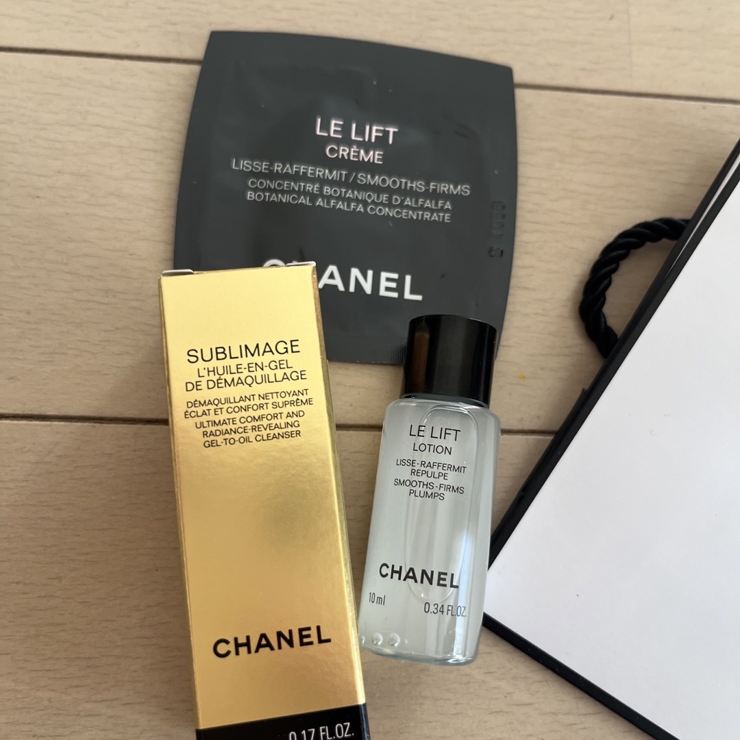 CHANEL(シャネル)の再お値下げ　新品未使用☆シャネル　サンプル3点セット コスメ/美容のキット/セット(サンプル/トライアルキット)の商品写真