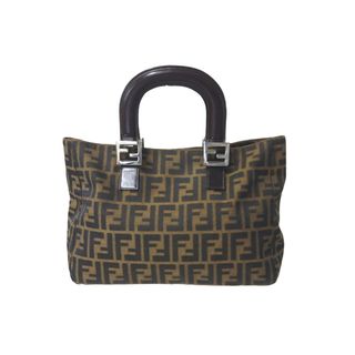 フェンディ(FENDI)のFENDI フェンディ ハンドバッグ トートバッグ ズッカ柄 マンマバケット レディース 26693 美品 中古 57425(ハンドバッグ)