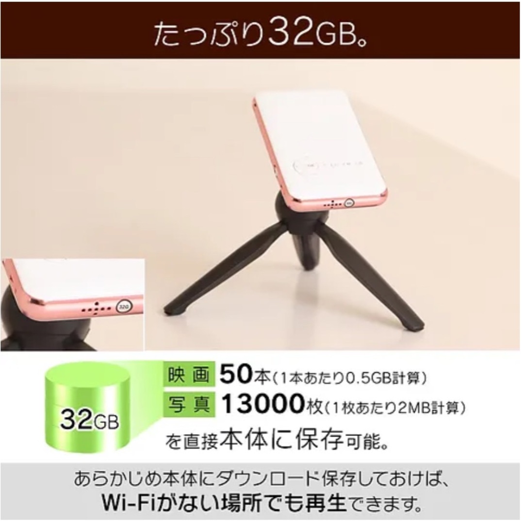 【美品】UENO-MOMO  カベーニ KABENI モバイルプロジェクターモバイル