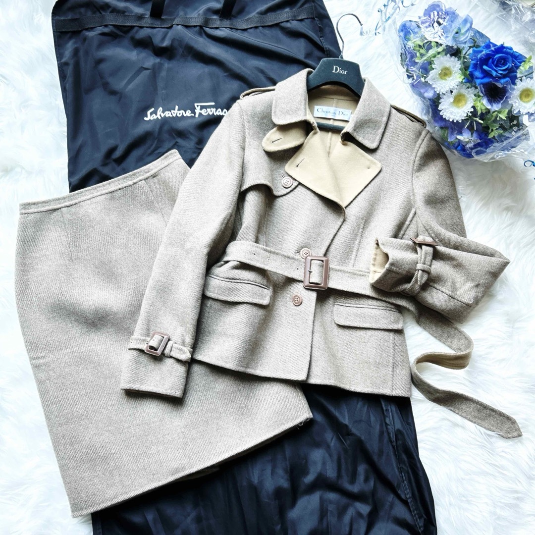 美品 Christian Dior ディオール スーツ ダブルフェイス コート | フリマアプリ ラクマ