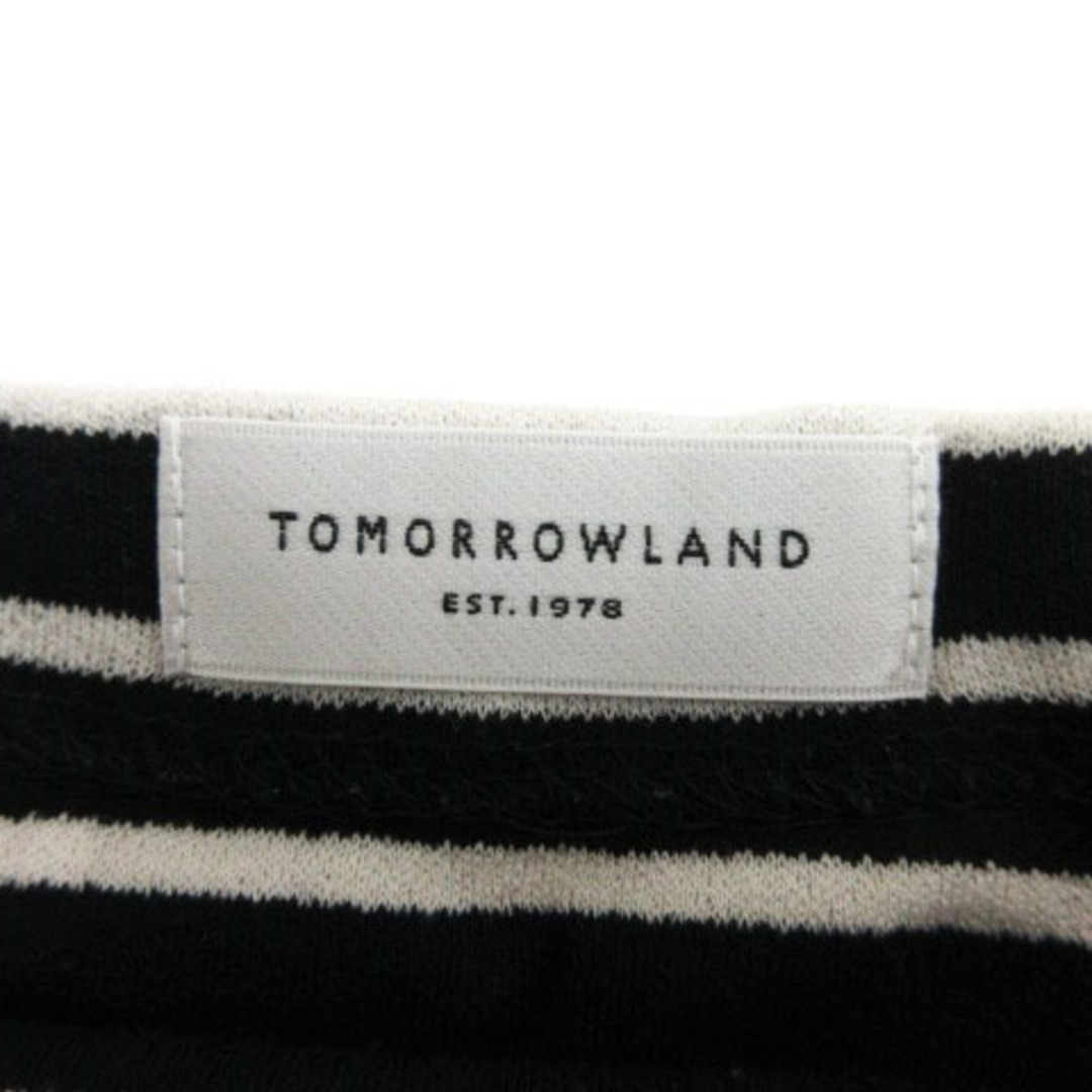 TOMORROWLAND(トゥモローランド)のトゥモローランド ボーダー カットソー バスクシャツ ブラック ホワイト S メンズのトップス(Tシャツ/カットソー(七分/長袖))の商品写真