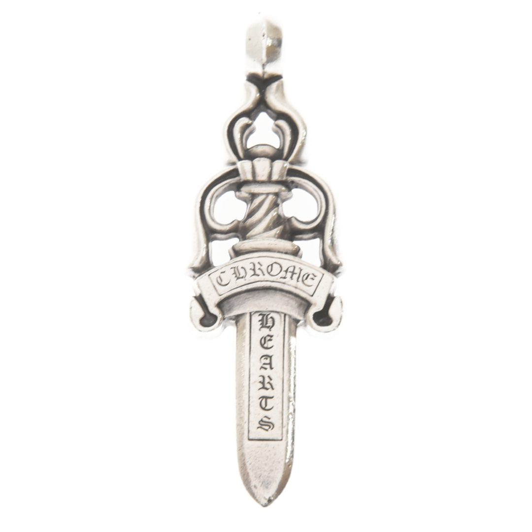 CHROME HEARTS クロムハーツ LARGE DAGGER ラージダガー ペンダント シルバーネックレストップ250ミリ重さ