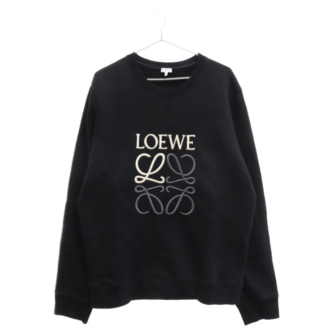 57センチ肩幅LOEWE ロエベ 22AW アナグラムロゴコットンスウェットトレーナー H526Y24J07 ブラック