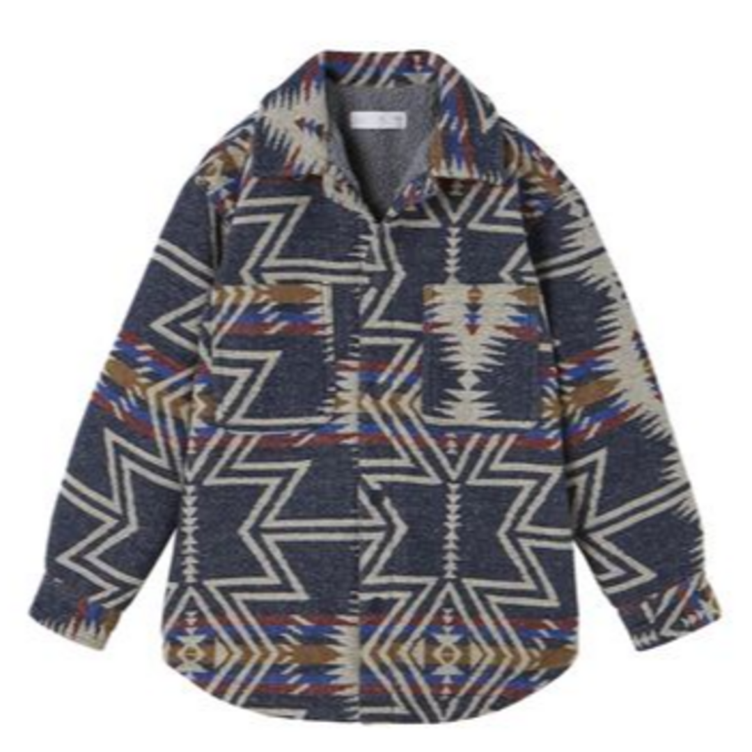 ZARA KIDS - ZARA 6116ライナープリントシャツジャケット limitededition