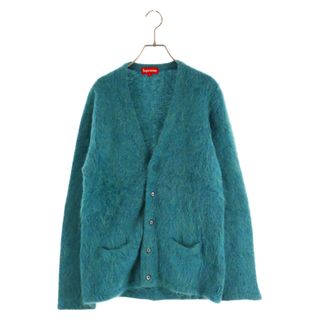 シュプリーム(Supreme)のSUPREME シュプリーム 15AW Heather Mohair Cardigan ヘザーモヘアカーディガン グリーン(カーディガン)