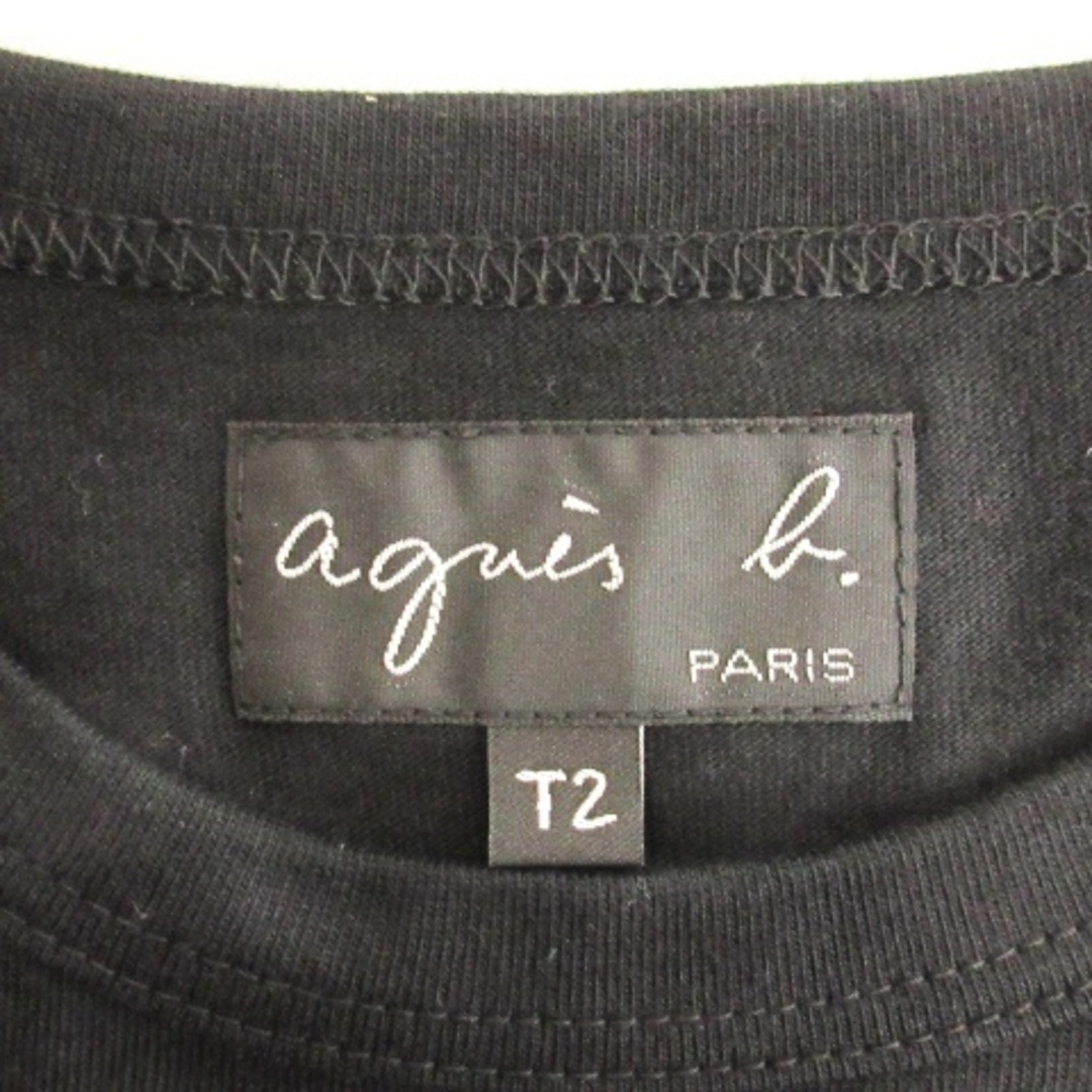 agnes b.(アニエスベー)のアニエスベー Ｔシャツ カットソー 半袖 コットン ブラック T2 レディースのトップス(Tシャツ(半袖/袖なし))の商品写真