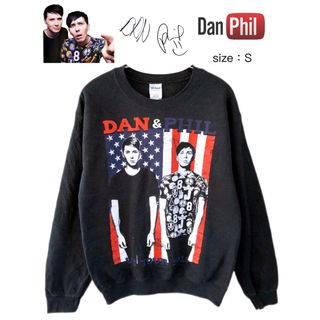 ギルタン(GILDAN)のDan ＆ Phil　2016USツアー　スウェット　S　黒　USA古着(スウェット)