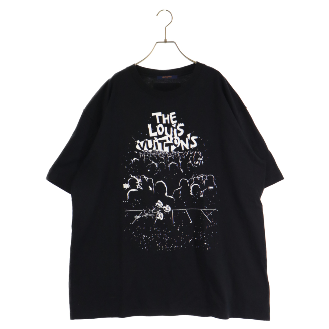 LOUIS VUITTON ルイヴィトン 23SS LVコンサートプリント半袖Tシャツ カットソー ブラック RM231M NPG HOY10W640センチ肩幅