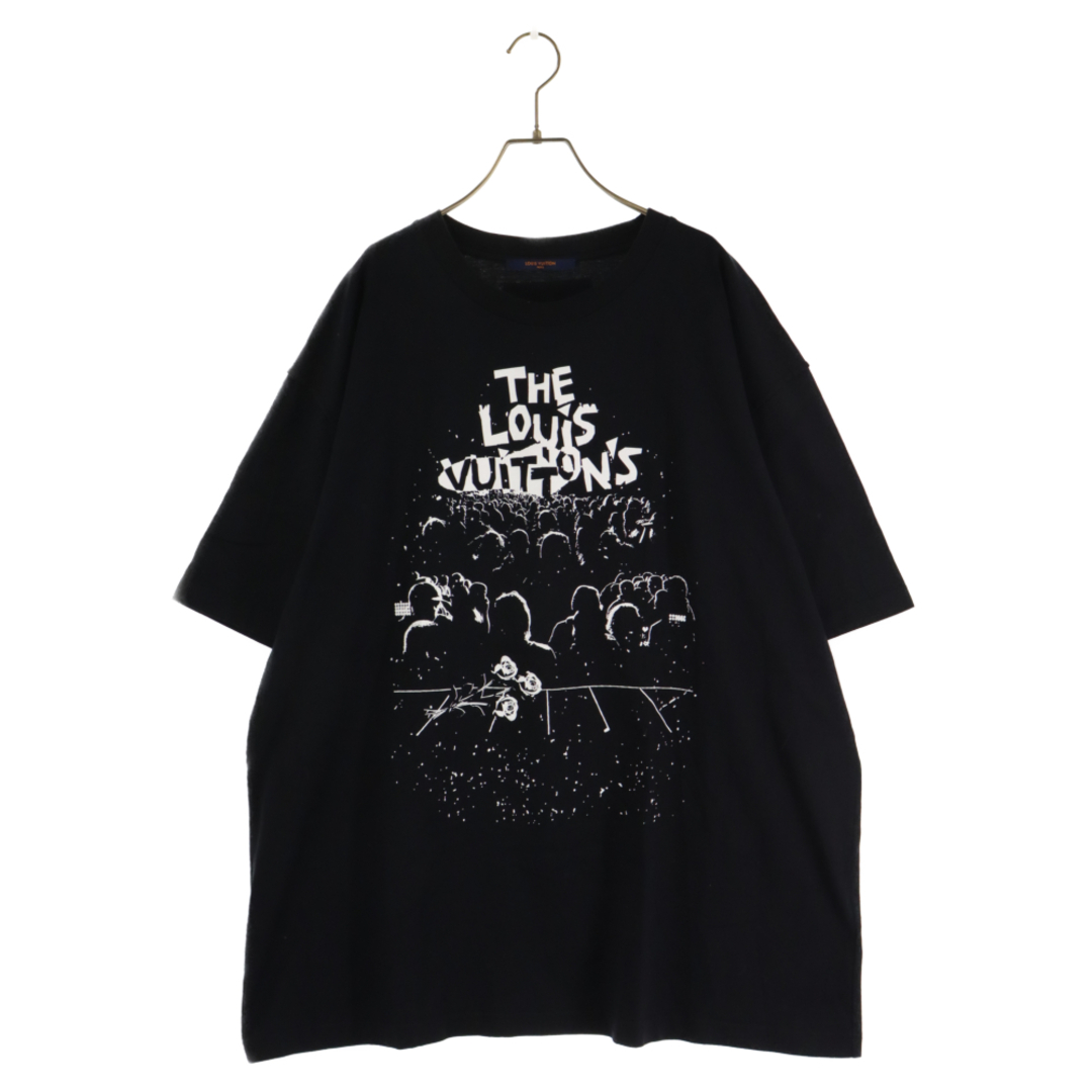 LOUIS VUITTON ルイヴィトン 23SS LVコンサートプリント半袖Tシャツ カットソー ブラック RM231M NPG HOY10W770センチ身幅