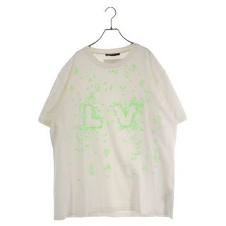 ルイヴィトン(LOUIS VUITTON)のLOUIS VUITTON ルイヴィトン 22AW RM222M NPL HNY14X LVスプレッドエンブロイダリー半袖Tシャツ カットソー ホワイト(Tシャツ/カットソー(半袖/袖なし))