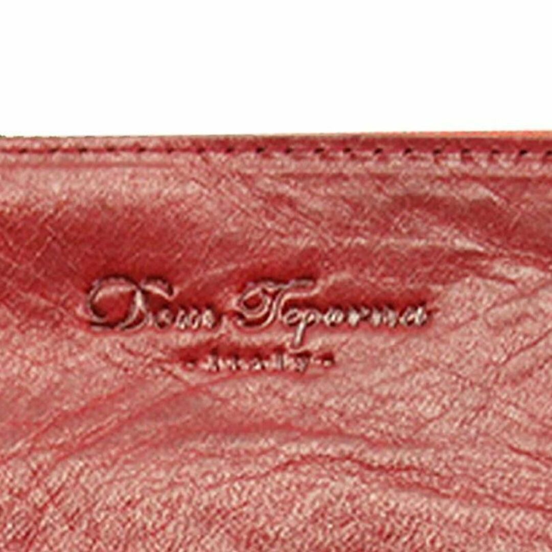 【新品】イタリアンレザー 長財布 レッド レザークラフト 本革 メンズのファッション小物(長財布)の商品写真
