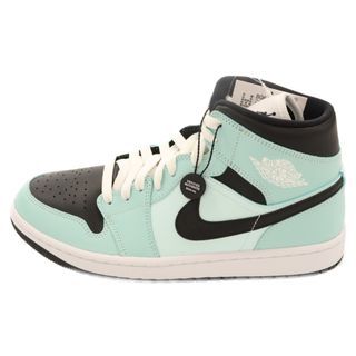 ナイキ(NIKE)のNIKE ナイキ WMNS AIR JORDAN 1 MID AQUA BLUE ウィメンズ エアジョーダンワン ミッドカットスニーカー ミントグリーン US10 BQ6472-300(スニーカー)