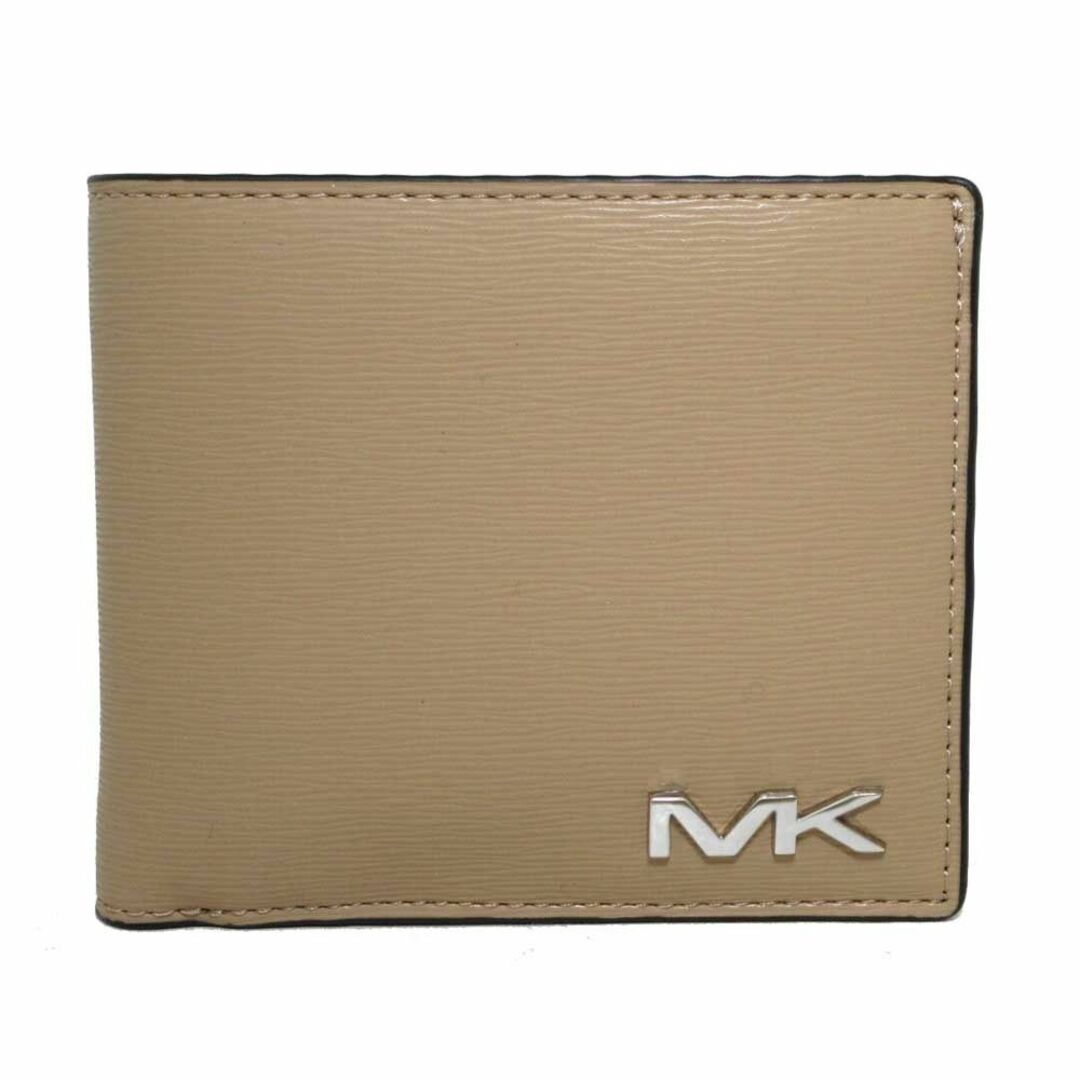 CAMEL外側【新品】マイケルコース 財布 二つ折り財布 (小銭入れなし) MICHAEL KORS クーパー PVC 36F3COLF1U CAMEL (キャメル) アウトレット メンズ