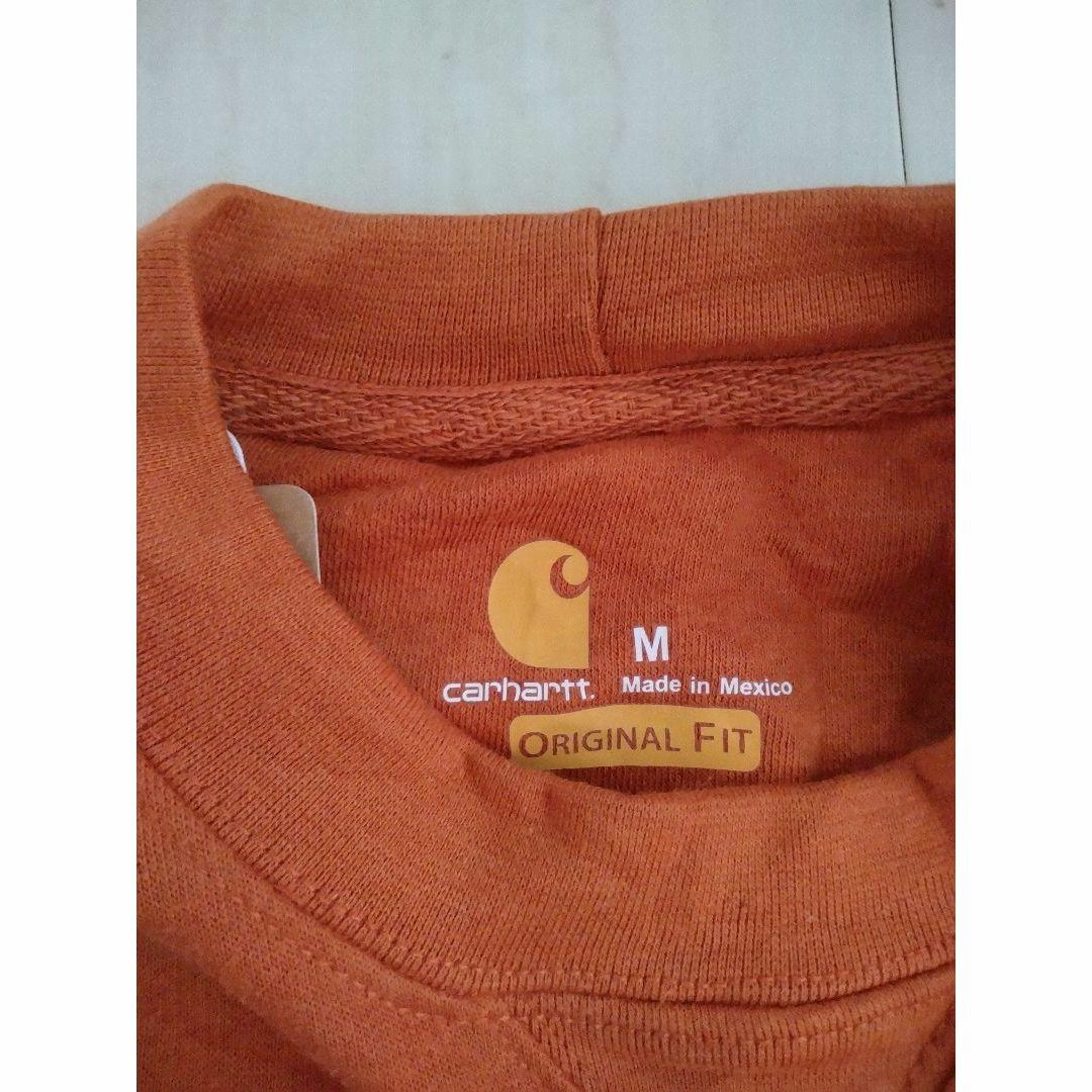 carhartt(カーハート)の【carhartt】スウェット　タグ付き新品☆　オレンジ系　М メンズのトップス(スウェット)の商品写真