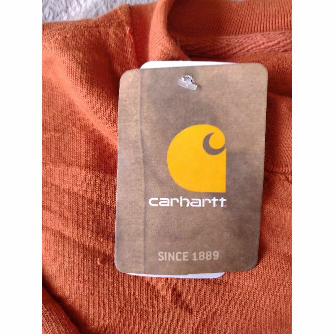 carhartt(カーハート)の【carhartt】スウェット　タグ付き新品☆　オレンジ系　М メンズのトップス(スウェット)の商品写真