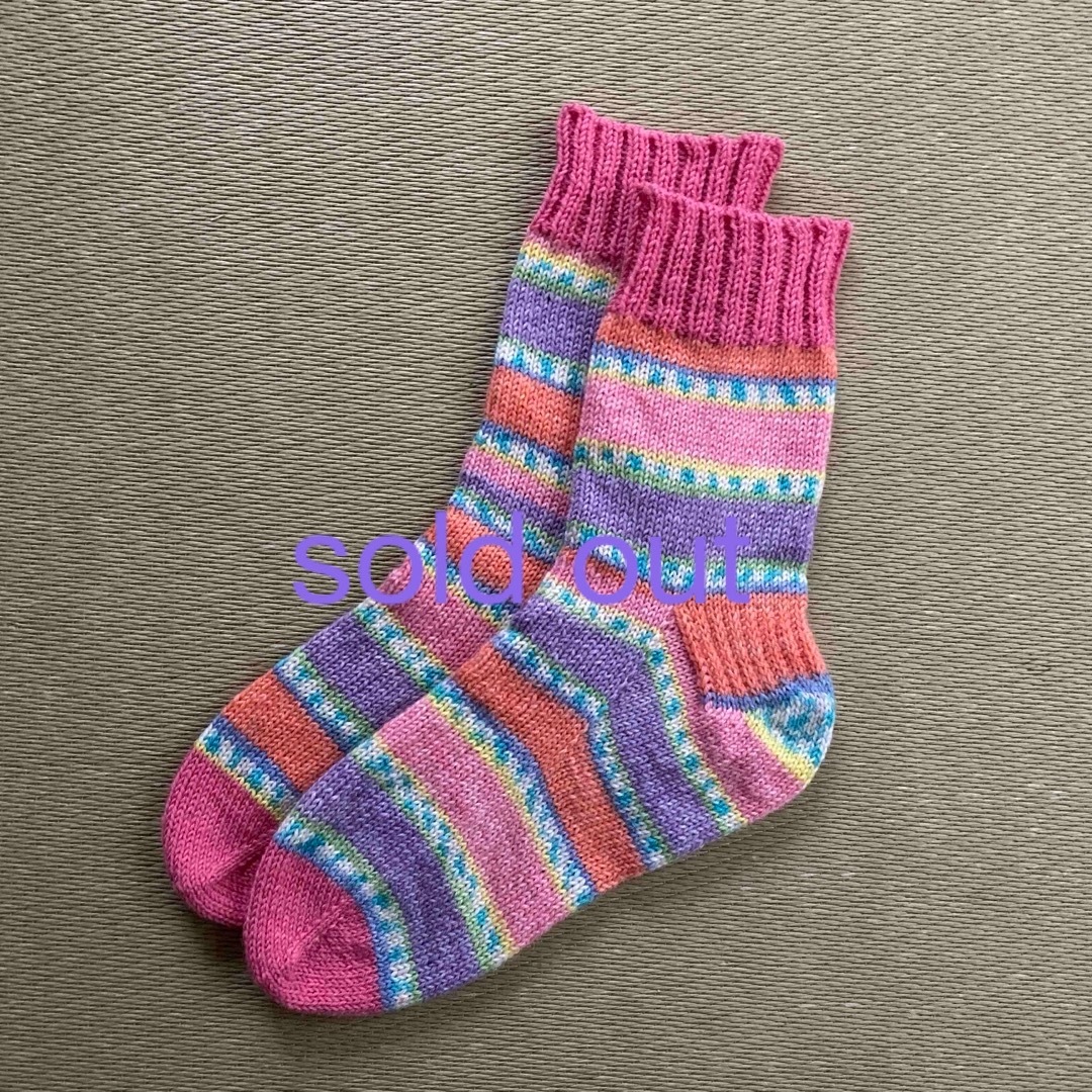 手編み靴下⭐︎opal毛糸