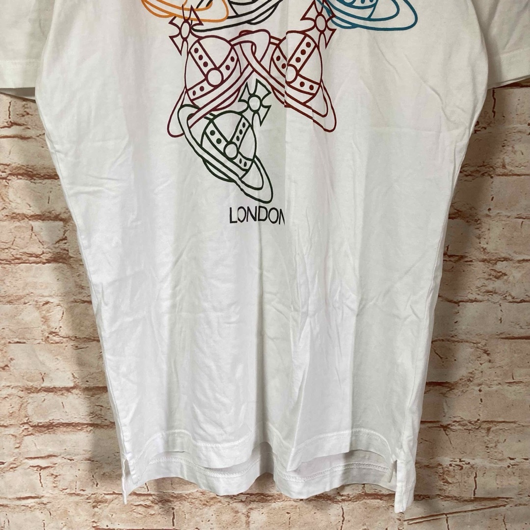 Vivienne Westwood(ヴィヴィアンウエストウッド)のヴィヴィアンウエストウッド Tシャツ カットソー オーブ プリント パンク 半袖 レディースのトップス(Tシャツ(半袖/袖なし))の商品写真